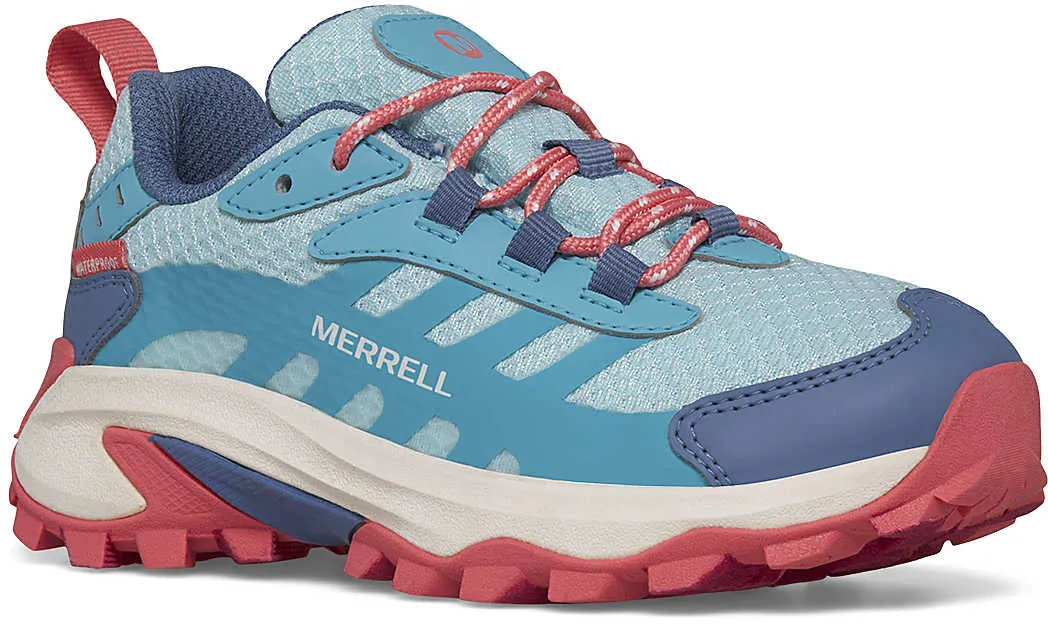 Merrell Moab Speed 2 Waterproof Junior Walking Shoes - Blue