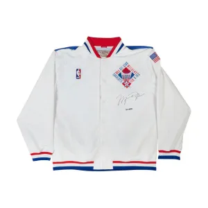Michael Jordan Autographed Mitchell & Ness 1991 NBA All-Star Game Warmup Jacket