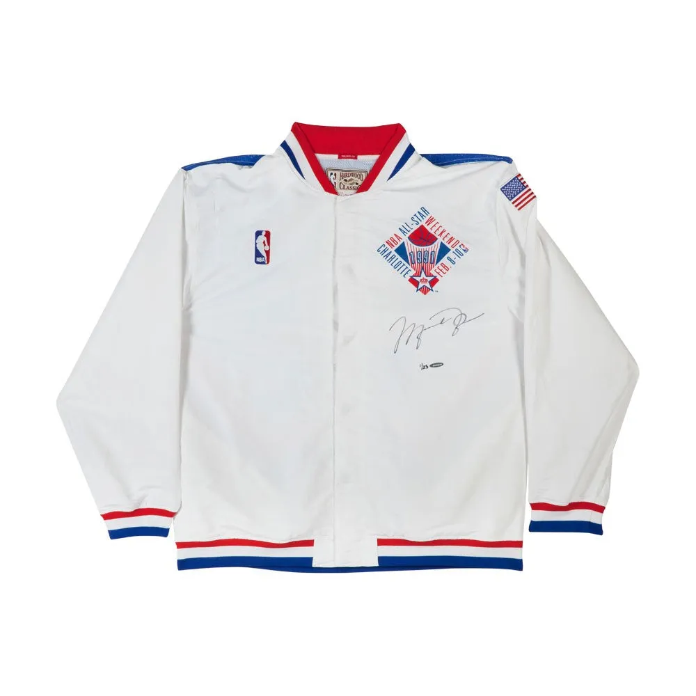 Michael Jordan Autographed Mitchell & Ness 1991 NBA All-Star Game Warmup Jacket