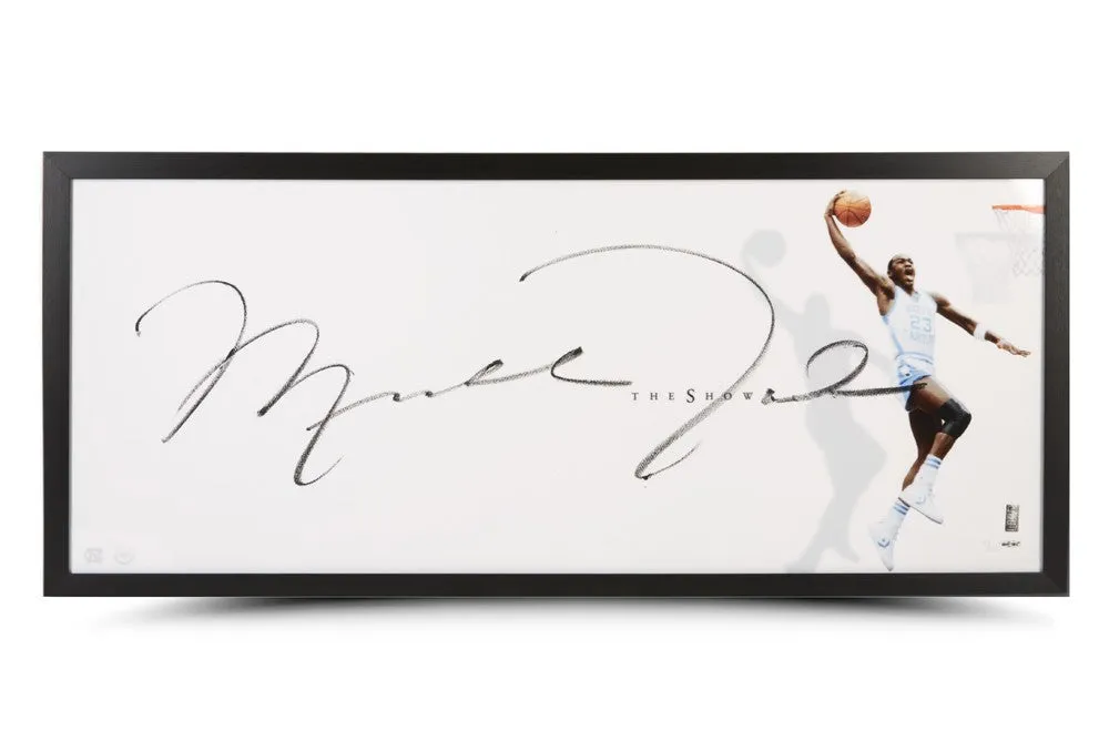 Michael Jordan Autographed "The Show" UNC Photo