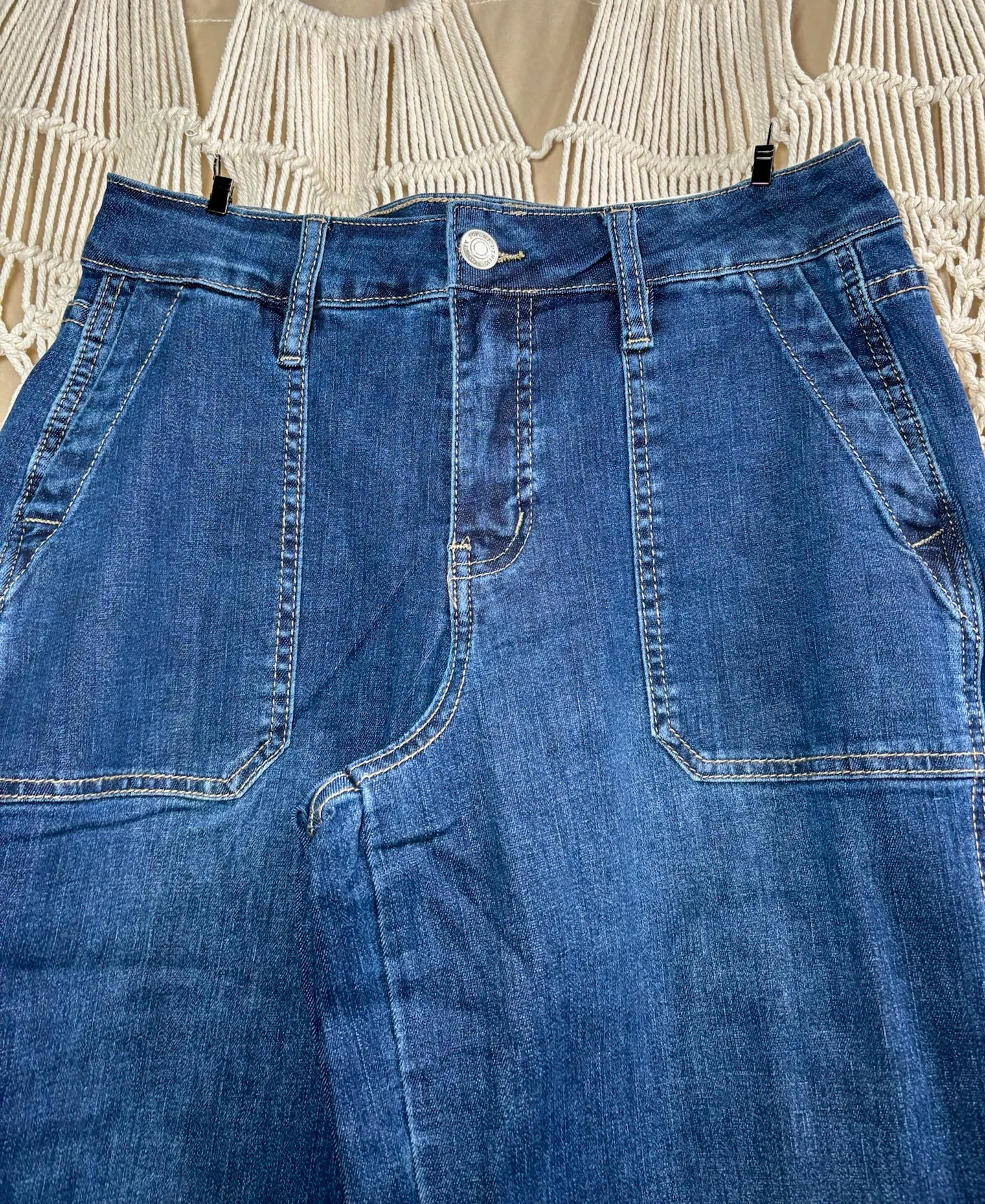 Missy high-rise wide leg jean
