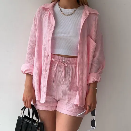 Mrs. Kennedy - Casual Cotton Loungewear Set