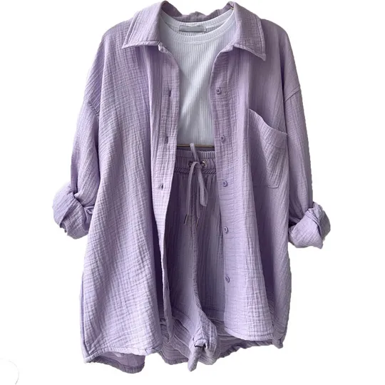 Mrs. Kennedy - Casual Cotton Loungewear Set