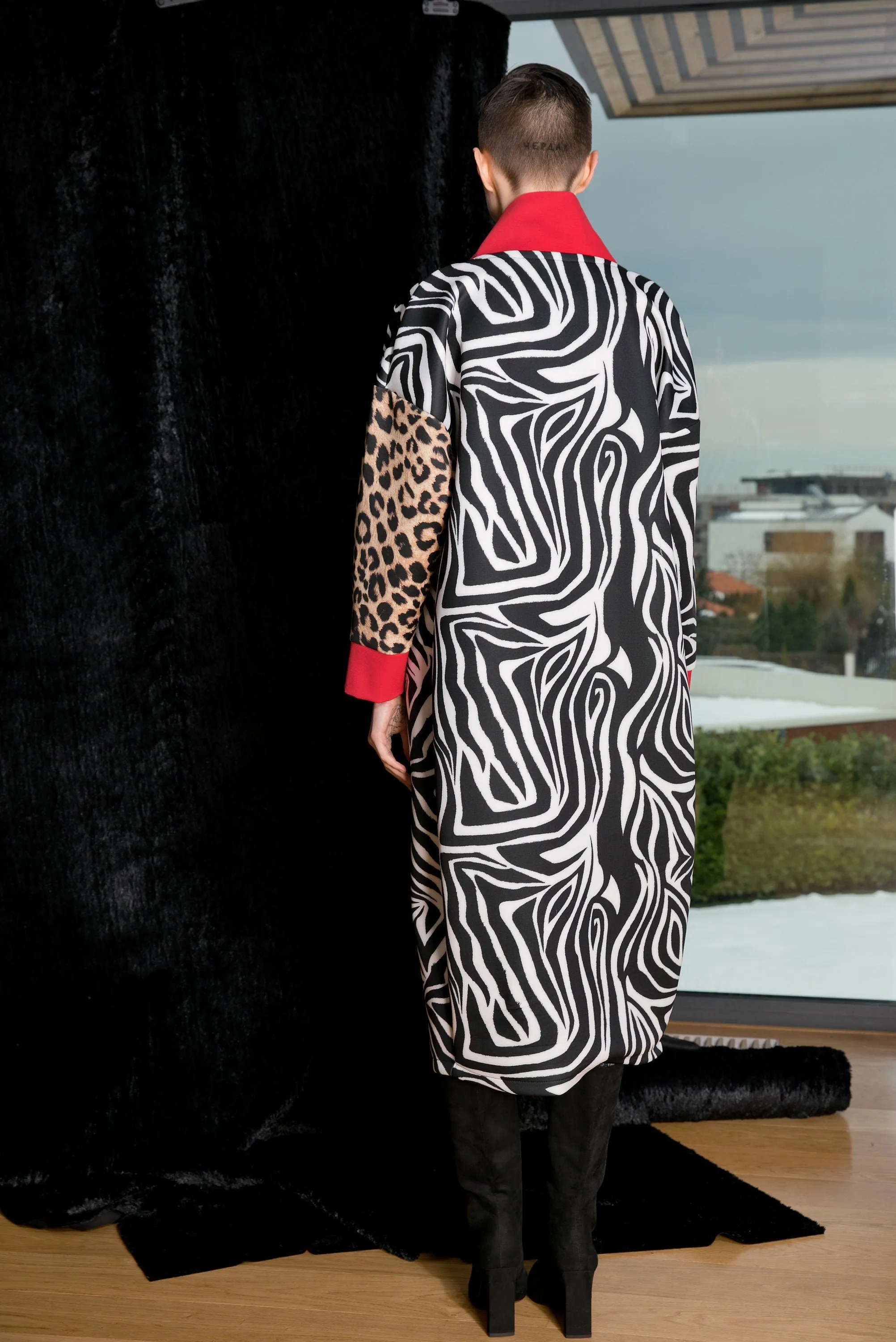Neoprene Jacket, Printed Jacket, Fall Jacket, Plus Size Clothing, Futuristic Jacket, Autumn Jacket, Extravagant Jacket, Designer Jacket
