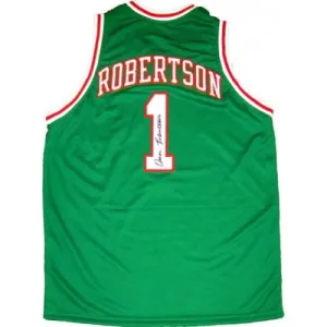 Oscar Robertson Signed Autographed Milwaukee Bucks Basketball Jersey (JSA COA)