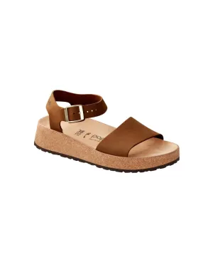 Papillio Glenda Nubuck Leather Pecan Sandals