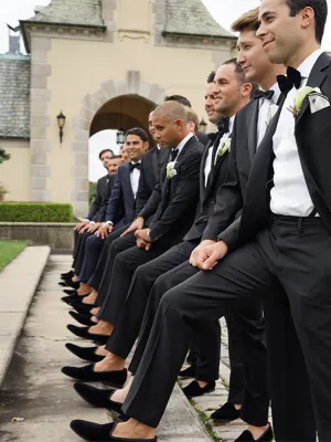Piergitar European and American Trend Banquet Party Wedding Men's Dress Loafers Suede One Pedal Single Shoes Men
