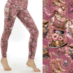 Pink Piston Panache - Steampunk Leggings