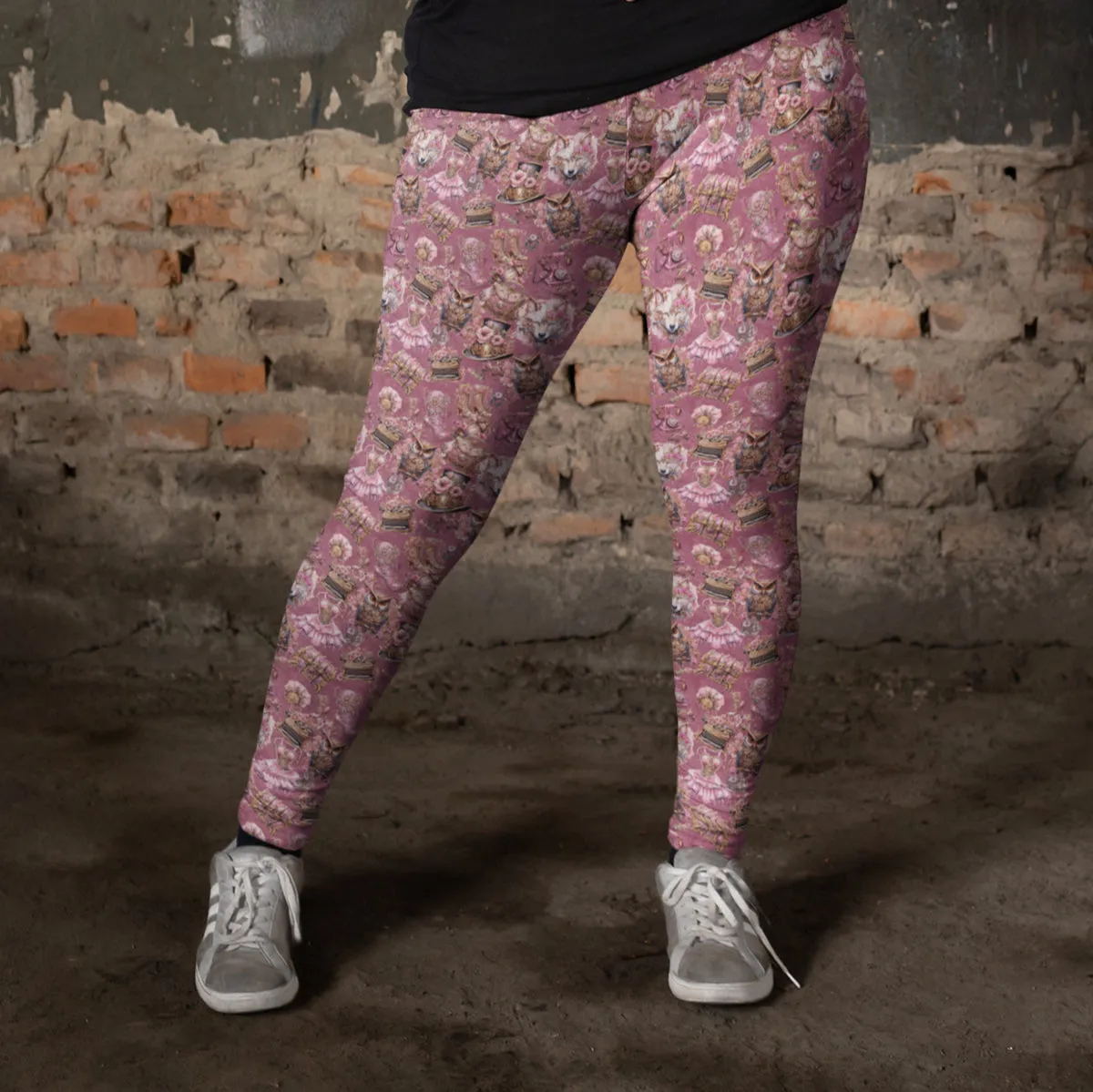 Pink Piston Panache - Steampunk Leggings