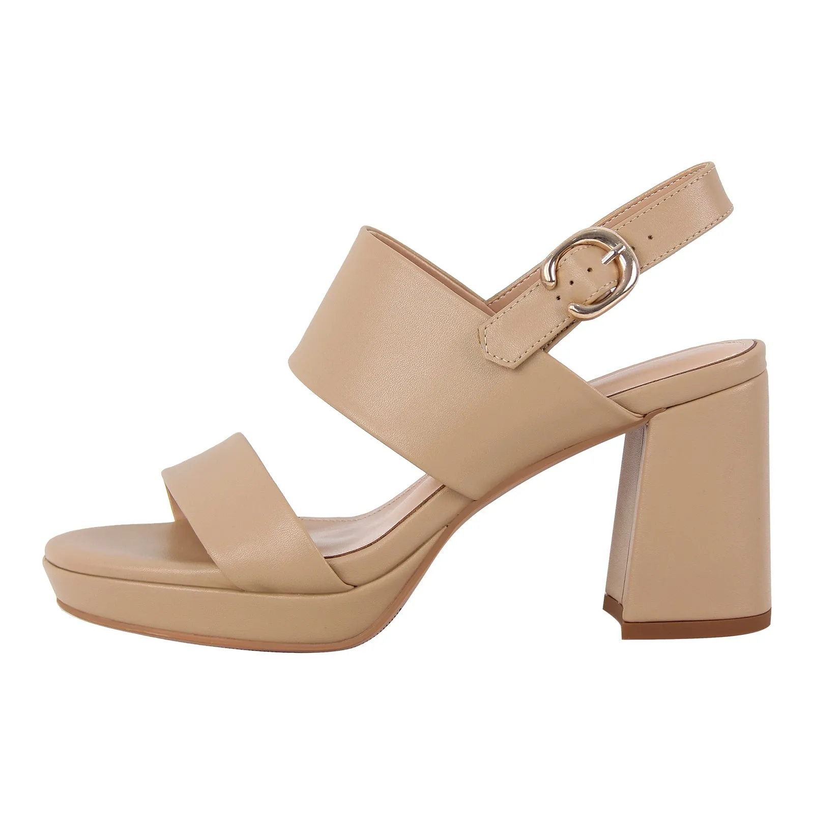Platform Buckle Strap Chunky Heel Sandals