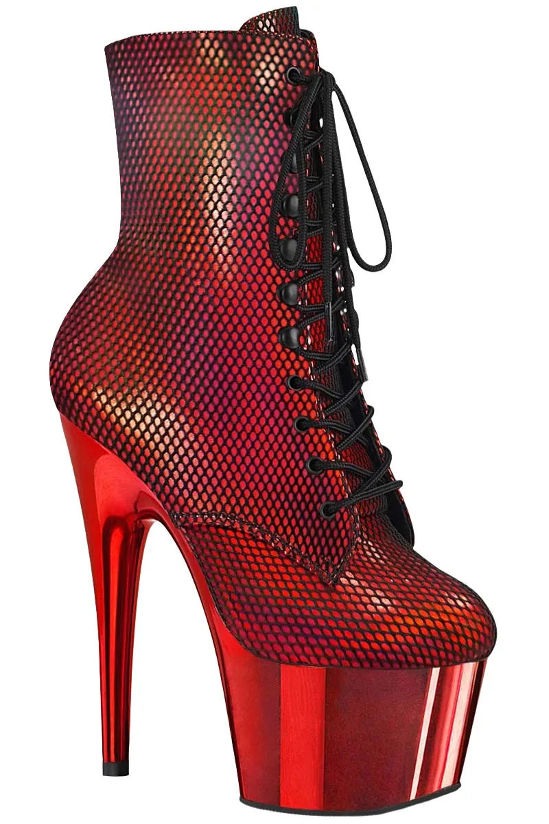 Pleaser ADORE 1020HFN Red Boots