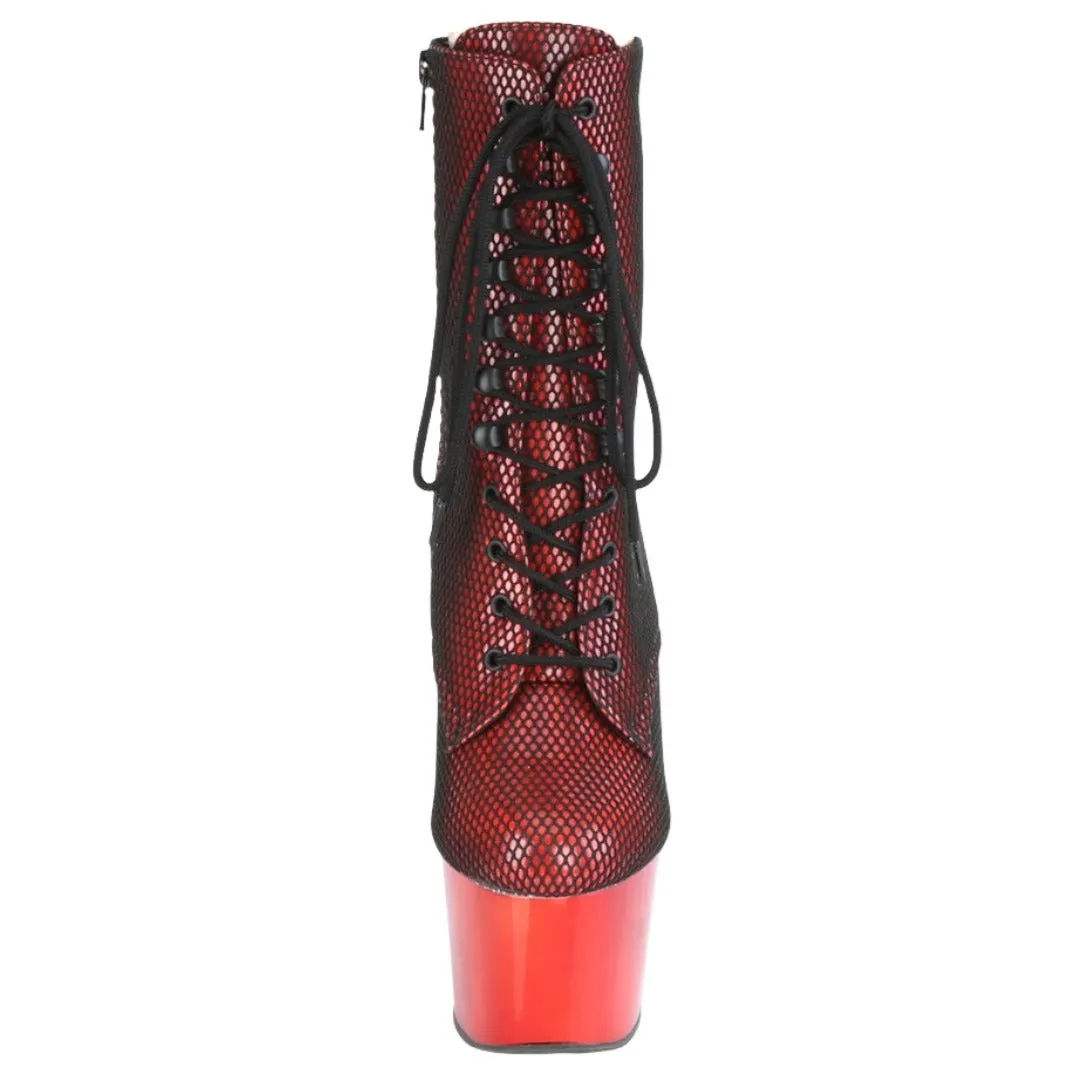 Pleaser ADORE 1020HFN Red Boots