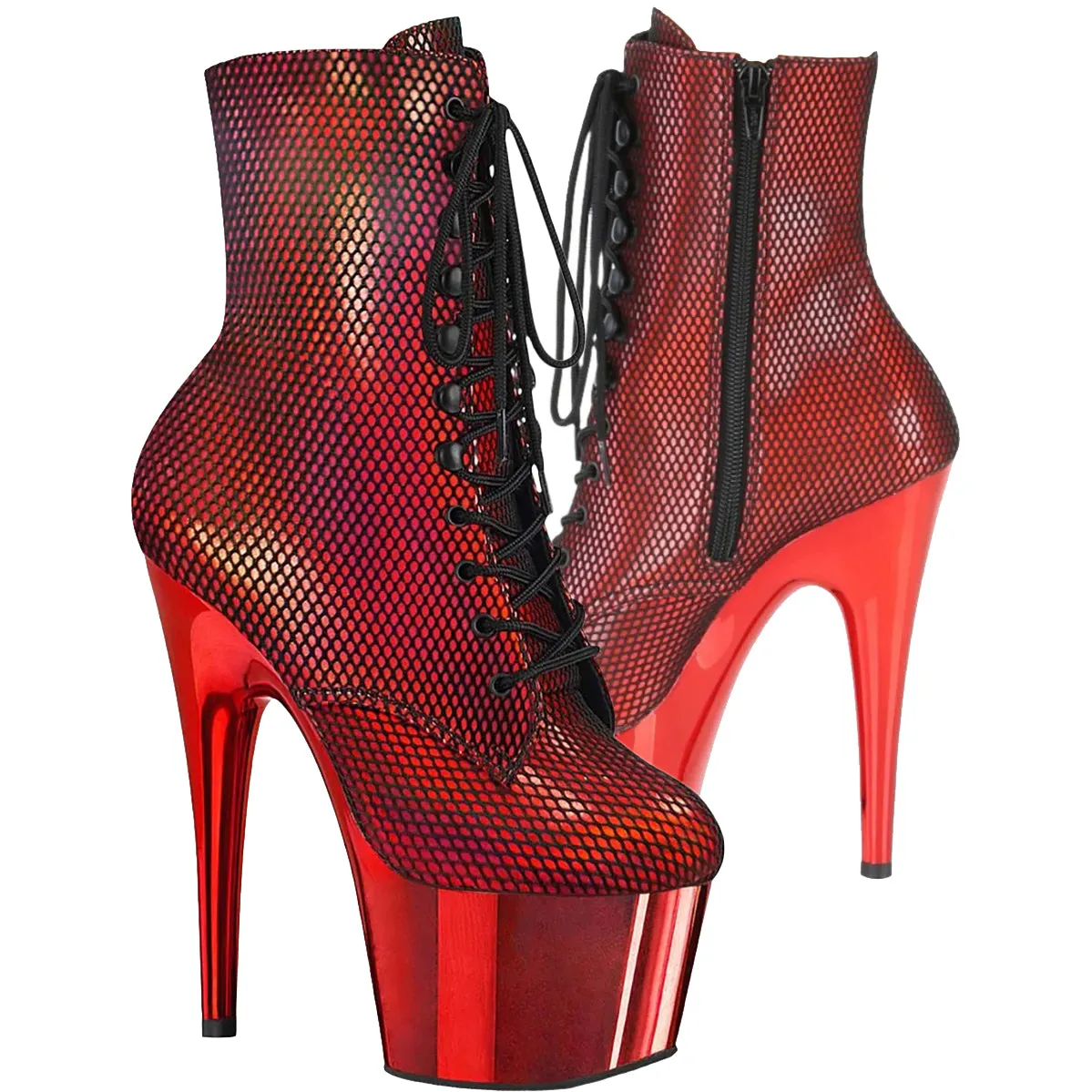 Pleaser ADORE 1020HFN Red Boots