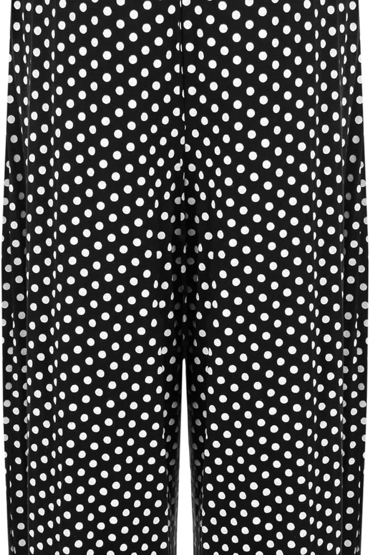 Polka Dot Spot Print Culottes Shorts