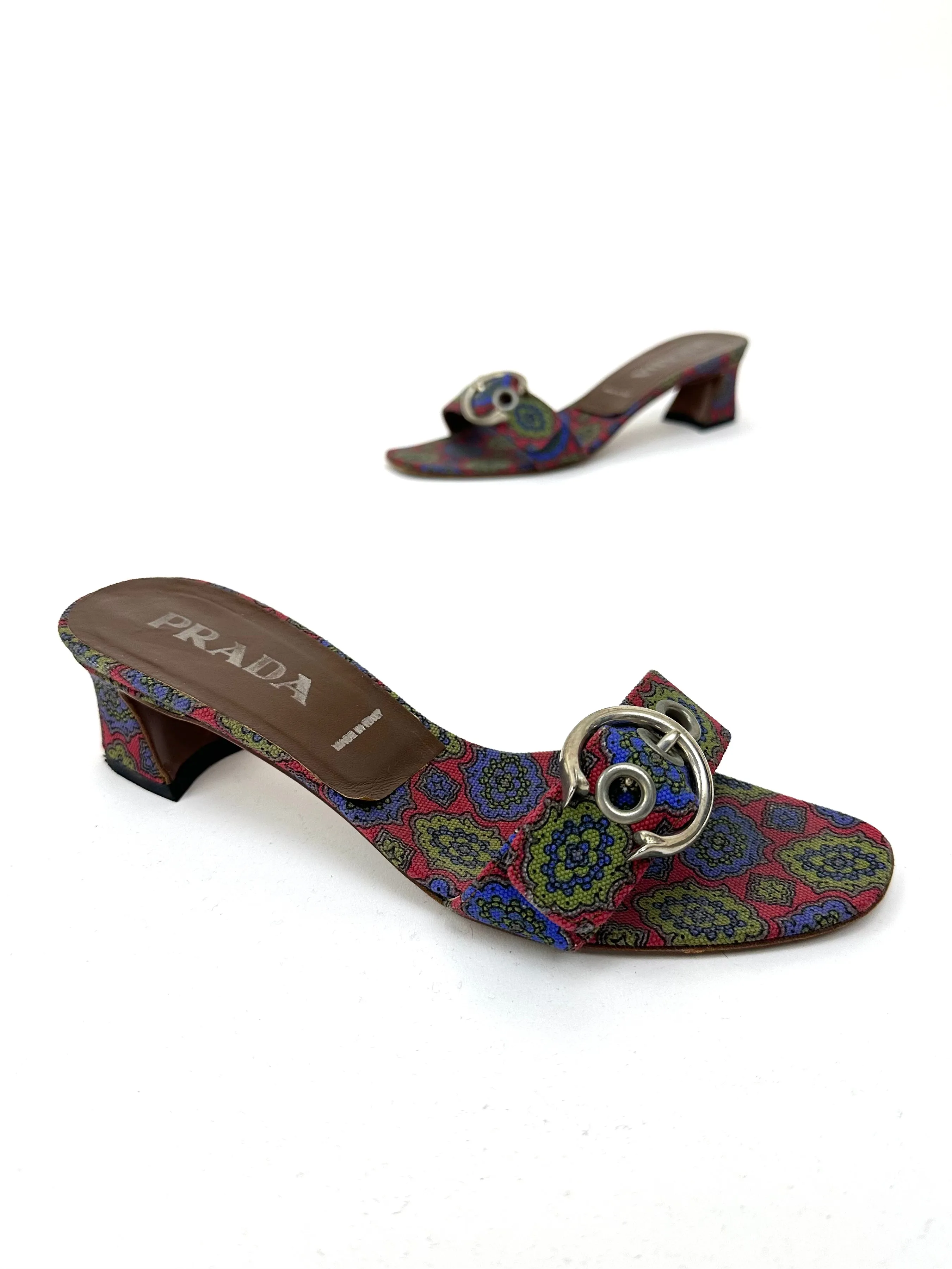 Prada Buckle Strap Slides