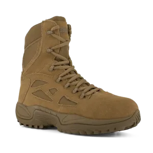 Reebok Tactical Men's 8 Inch Rapid Response RB Composite Toe Side Zip Boots Coyote Brown RB8850
