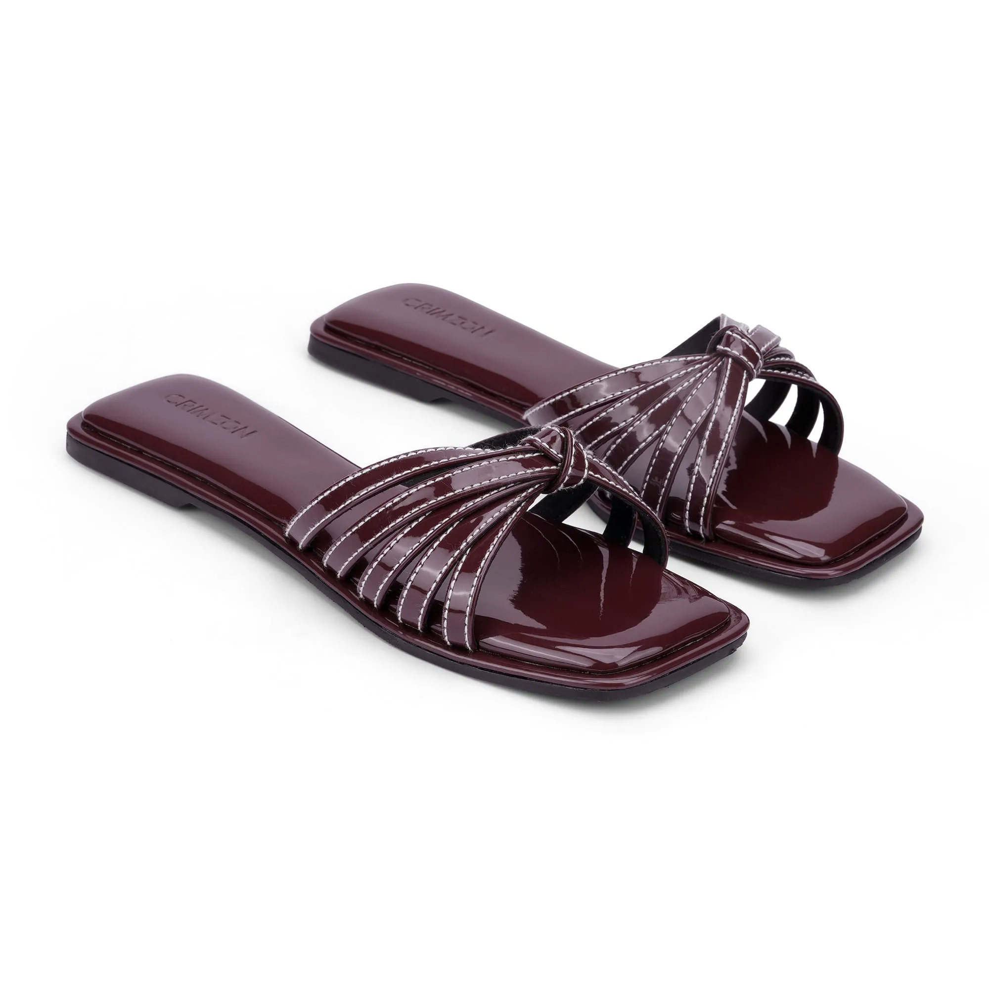 REEVA- BURGUNDY FLATS