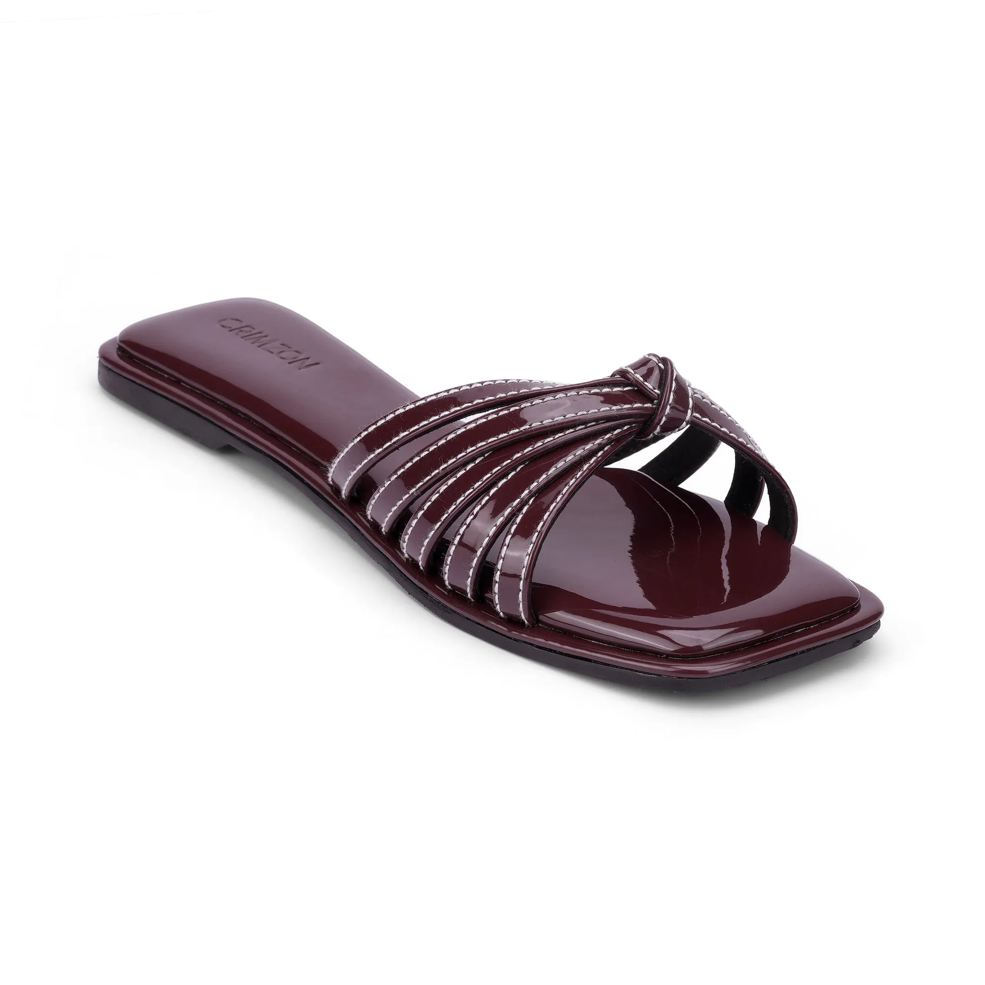 REEVA- BURGUNDY FLATS