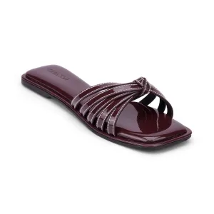 REEVA- BURGUNDY FLATS