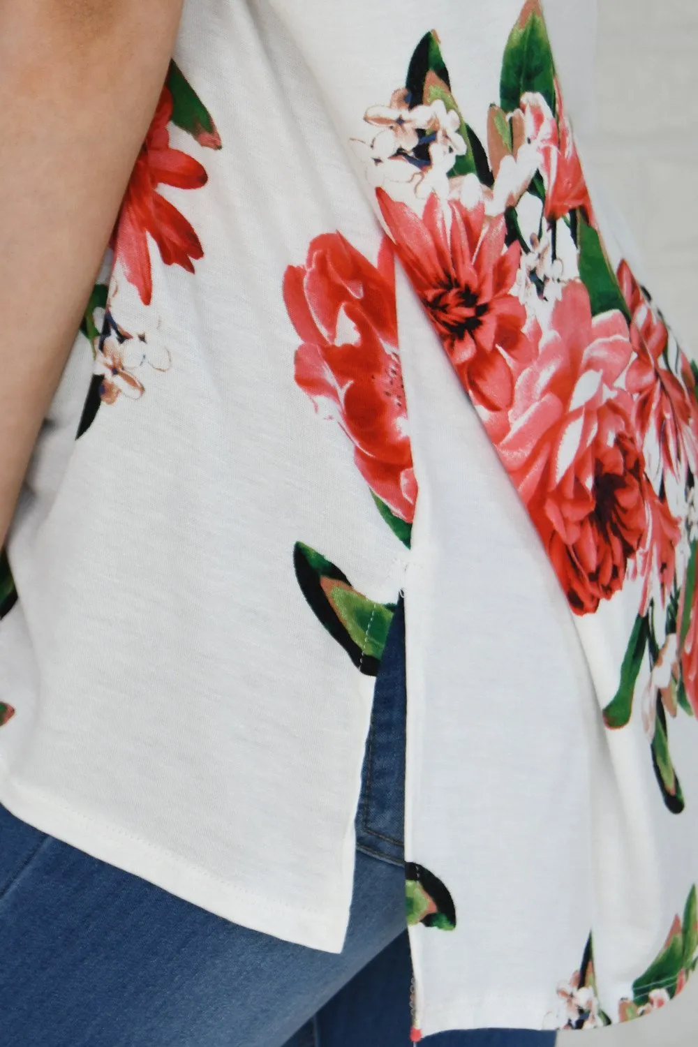 River of Roses Floral Top