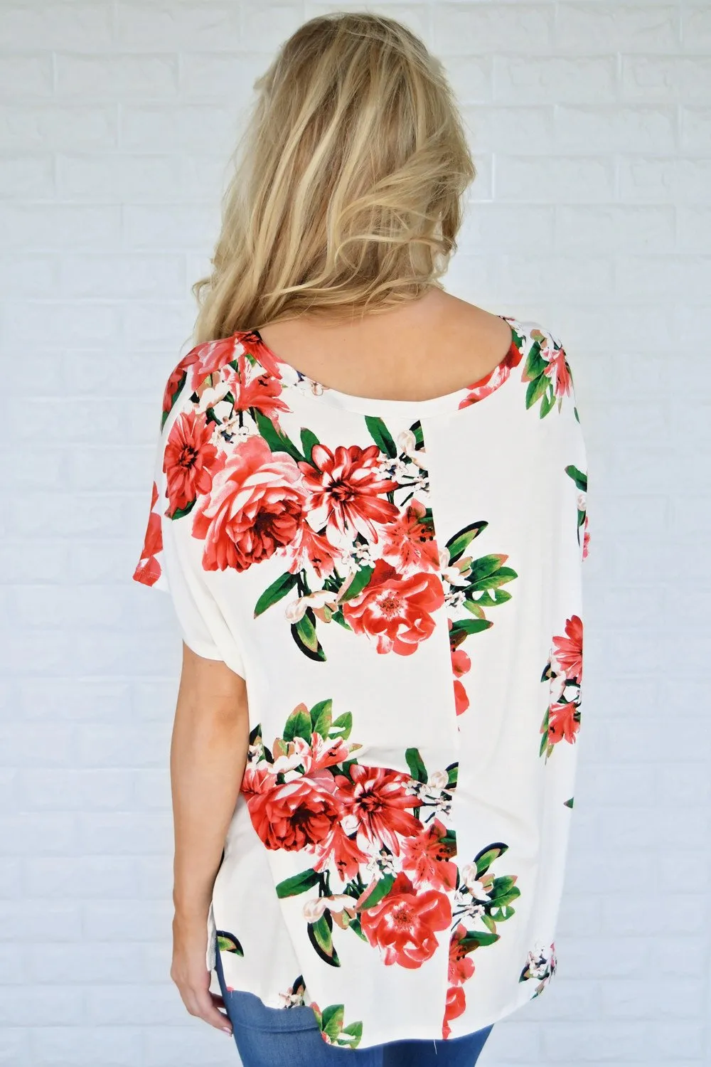 River of Roses Floral Top
