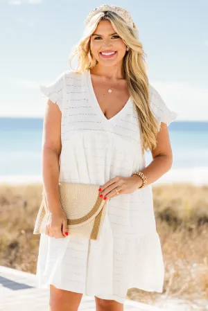 Roam With Me Dress, White