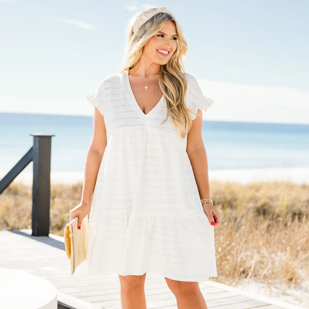 Roam With Me Dress, White