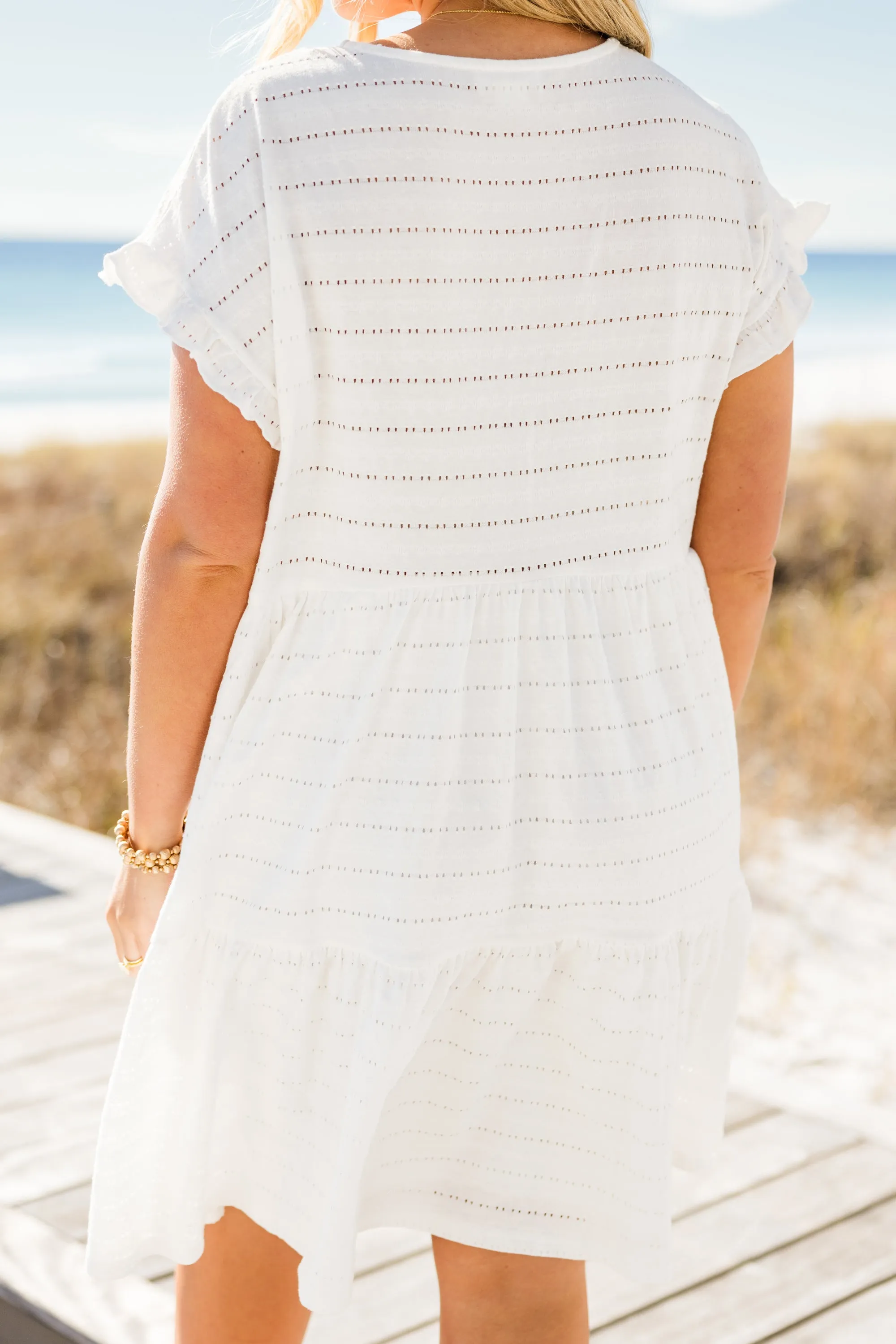 Roam With Me Dress, White