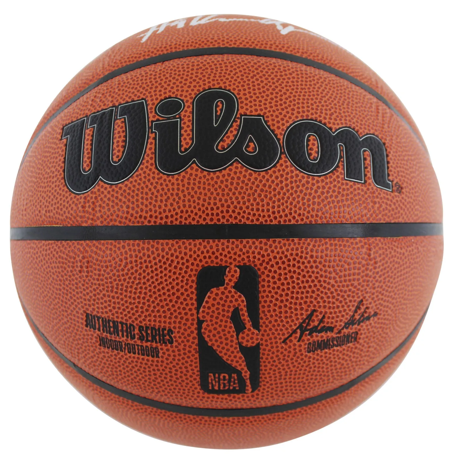 Rockets Hakeem Olajuwon Authentic Signed Wilson NBA Basketball BAS Witnessed