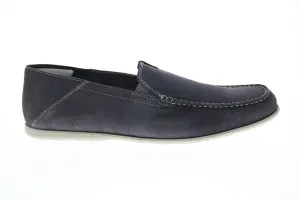 Rockport Malcom Step Back CI4517 Mens Gray Wide Suede Loafers Casual Shoes