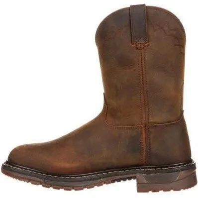 Rocky Men's Original Ride Roper 10" Round Toe Western Boot -Brown- FQ0001108