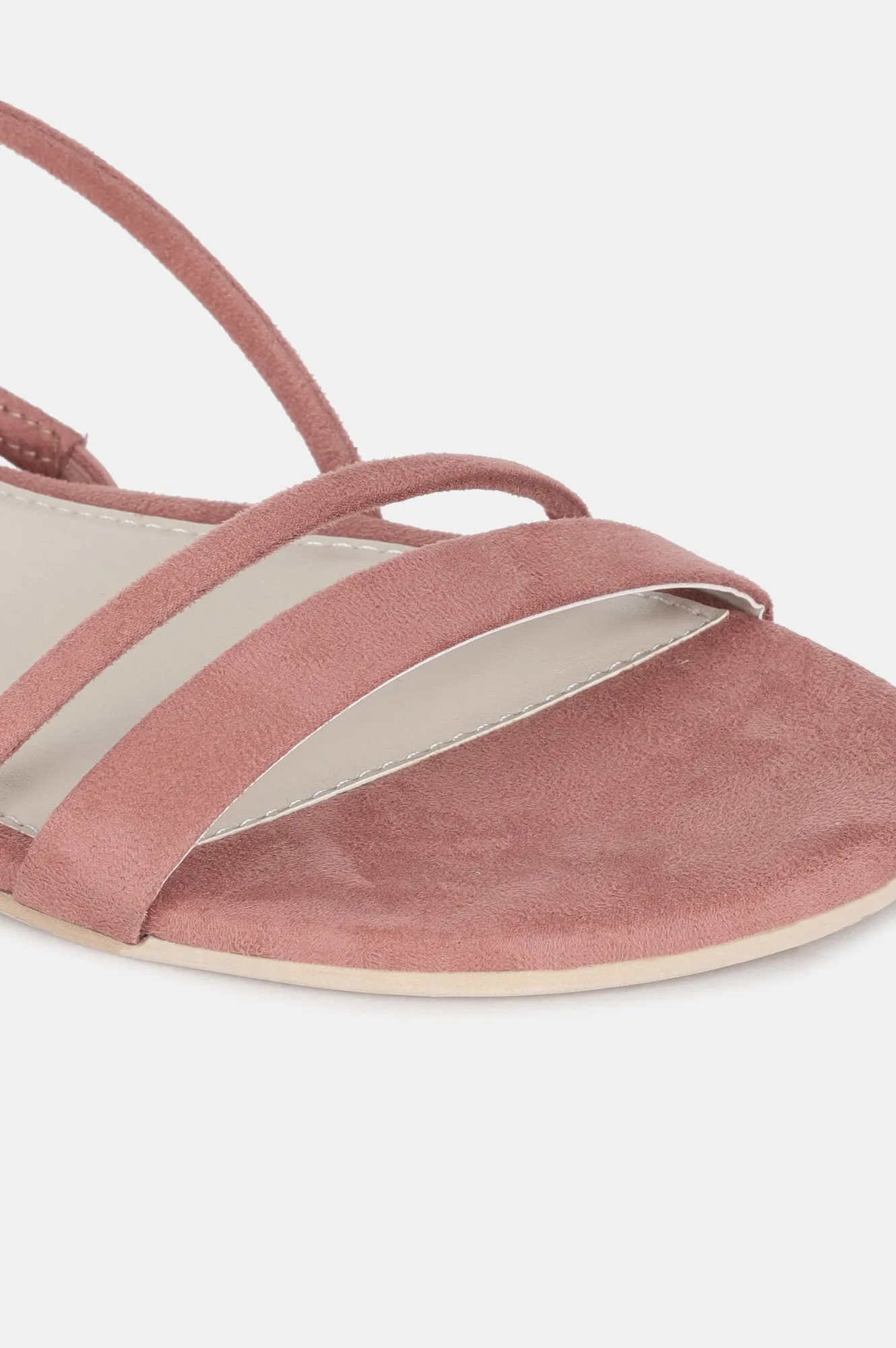 Rust Almond Toe Textured Flat-ZKARLA