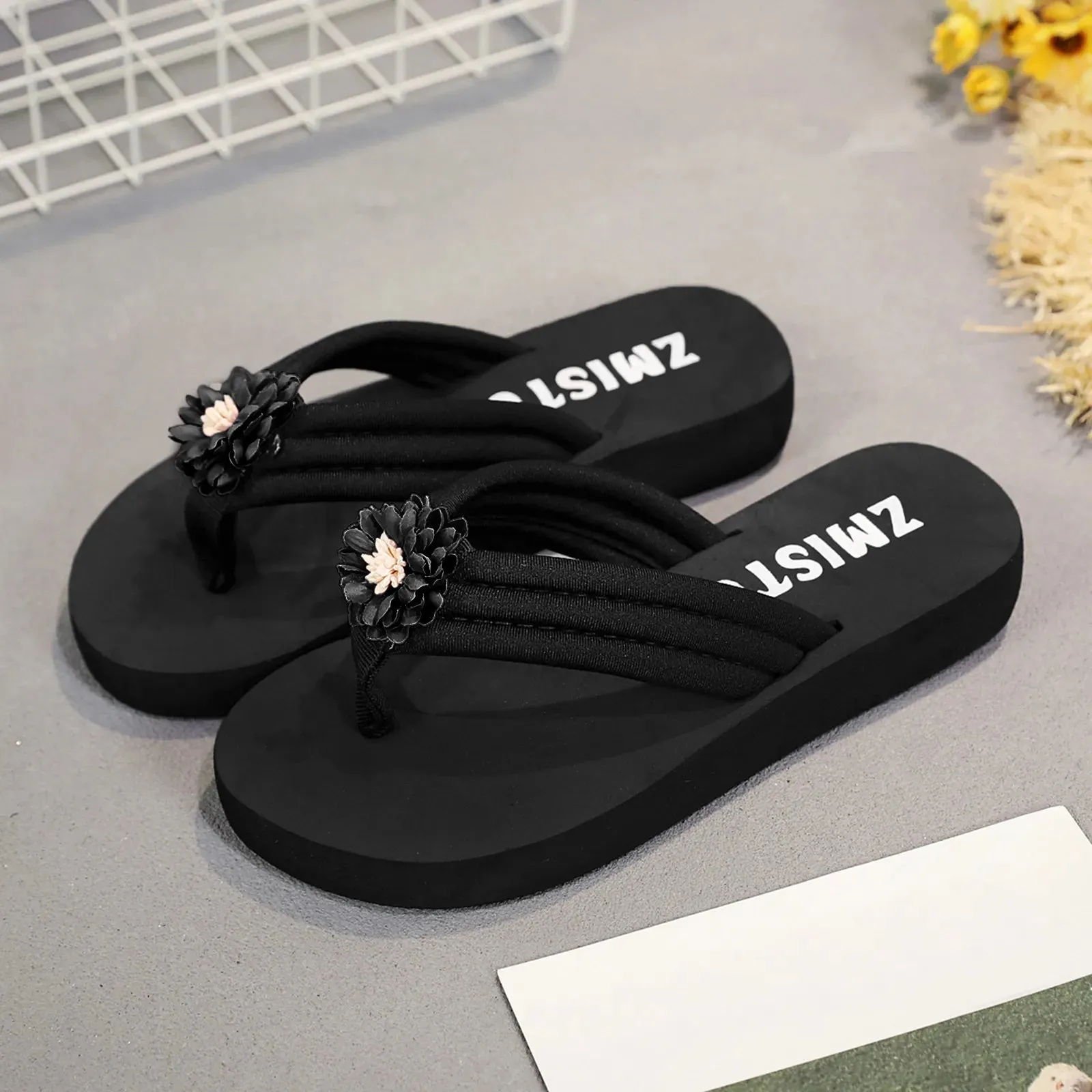 Sandals For Women Sandals Wedge Fashion Clip Sandals Bottomed Toe Clip Summer Women'S Sandals Toe Women'S Beach Women'S туфли