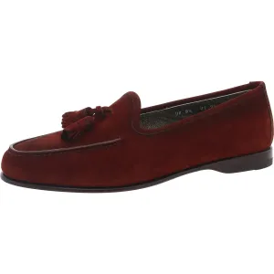 Santoni Mens Andrea Tassel Suede Loafers