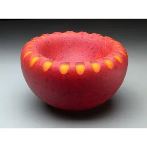 Shoal Series in Caldera Rising Handblown Glass Bowl by Thomas Spake Studios