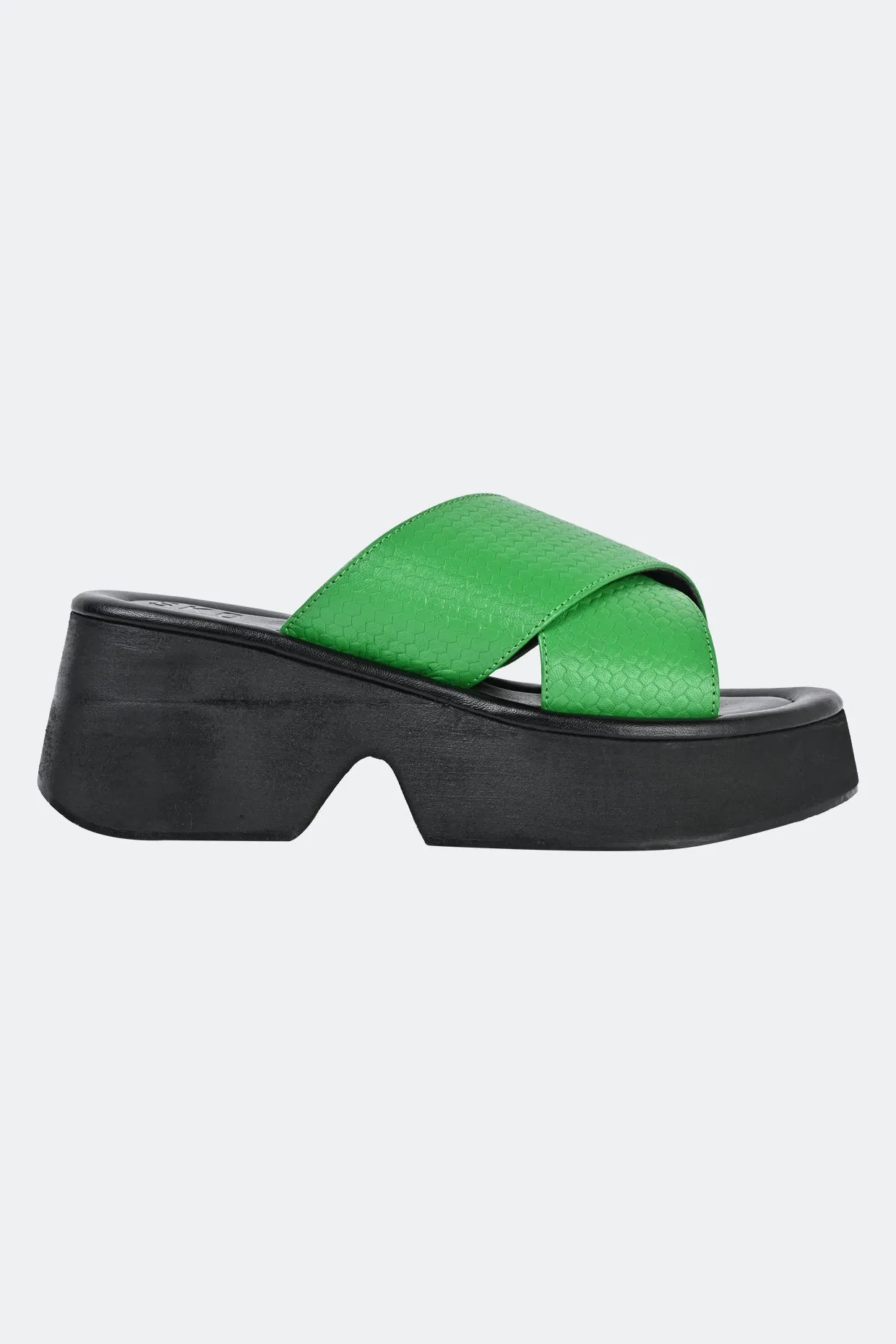 Siena Green Platform Sandals For Women