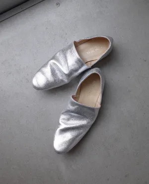 Silver Slip-On Shoes