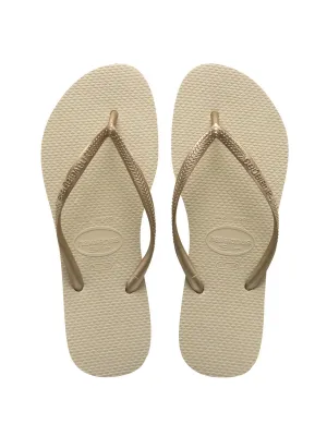 Slim Sandals Sand Grey/Gold