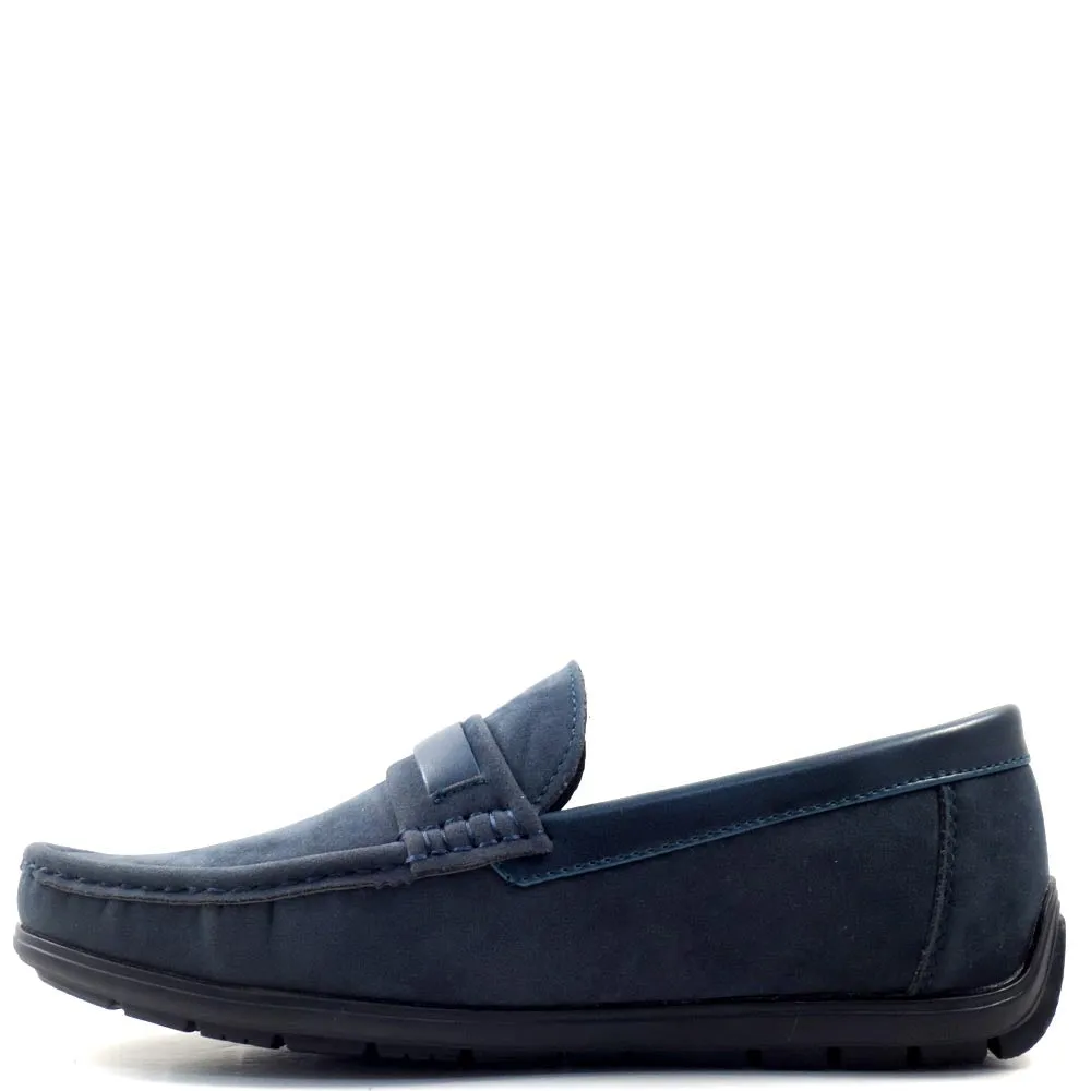 Slip On Driver Moccasins with Leather Bit Strap - SED8035