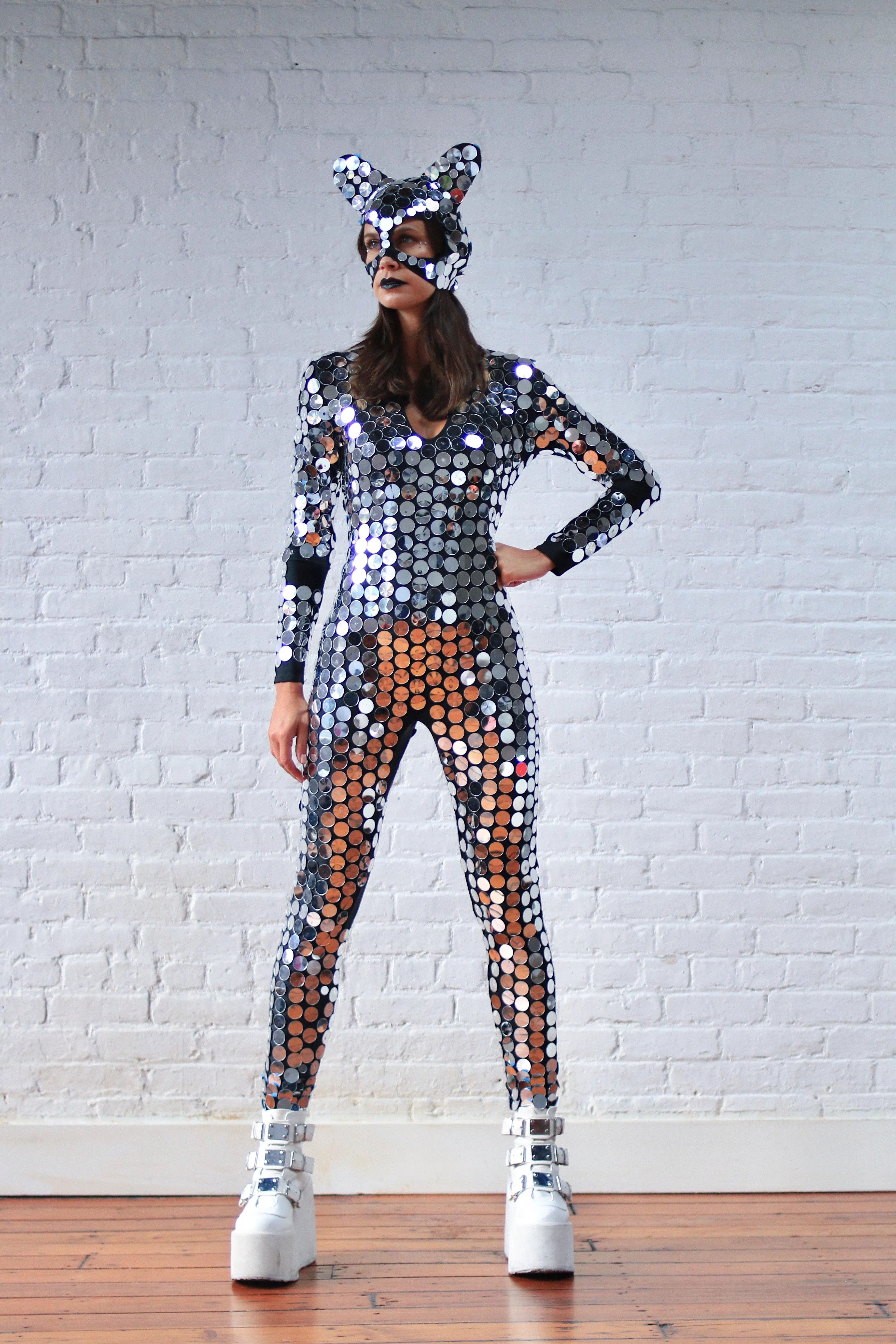 Space Kat Mirrored Suit