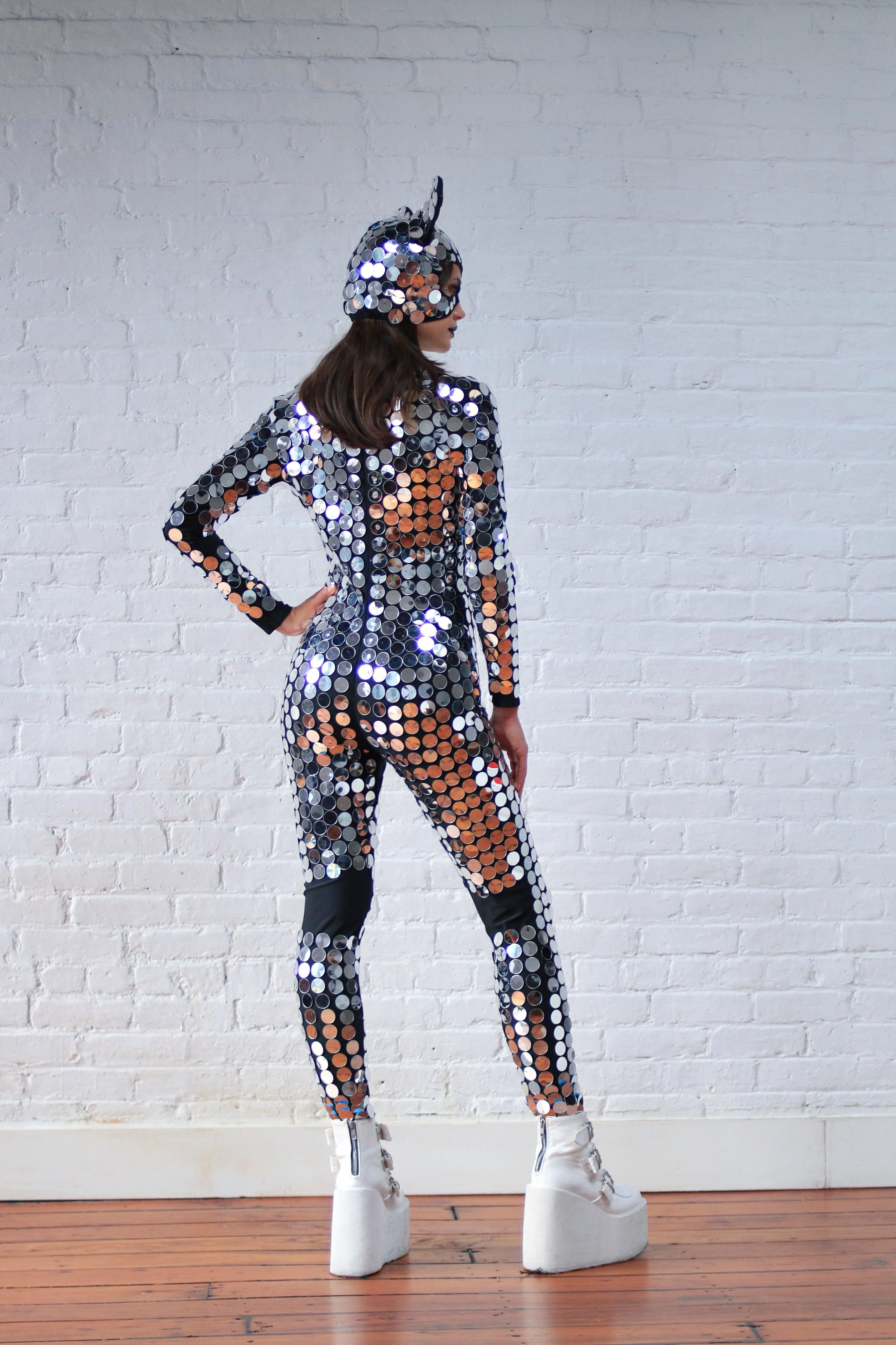 Space Kat Mirrored Suit