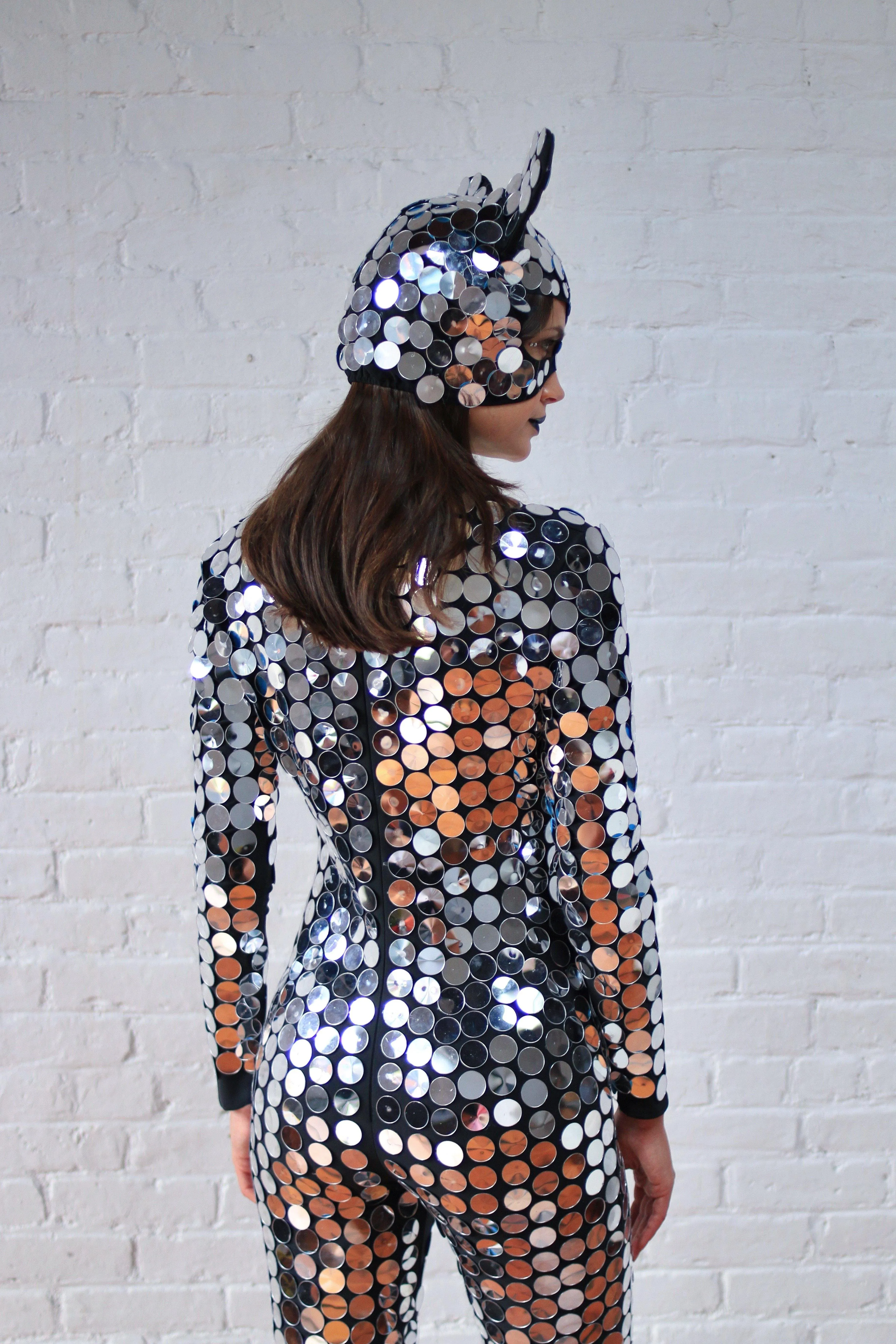 Space Kat Mirrored Suit