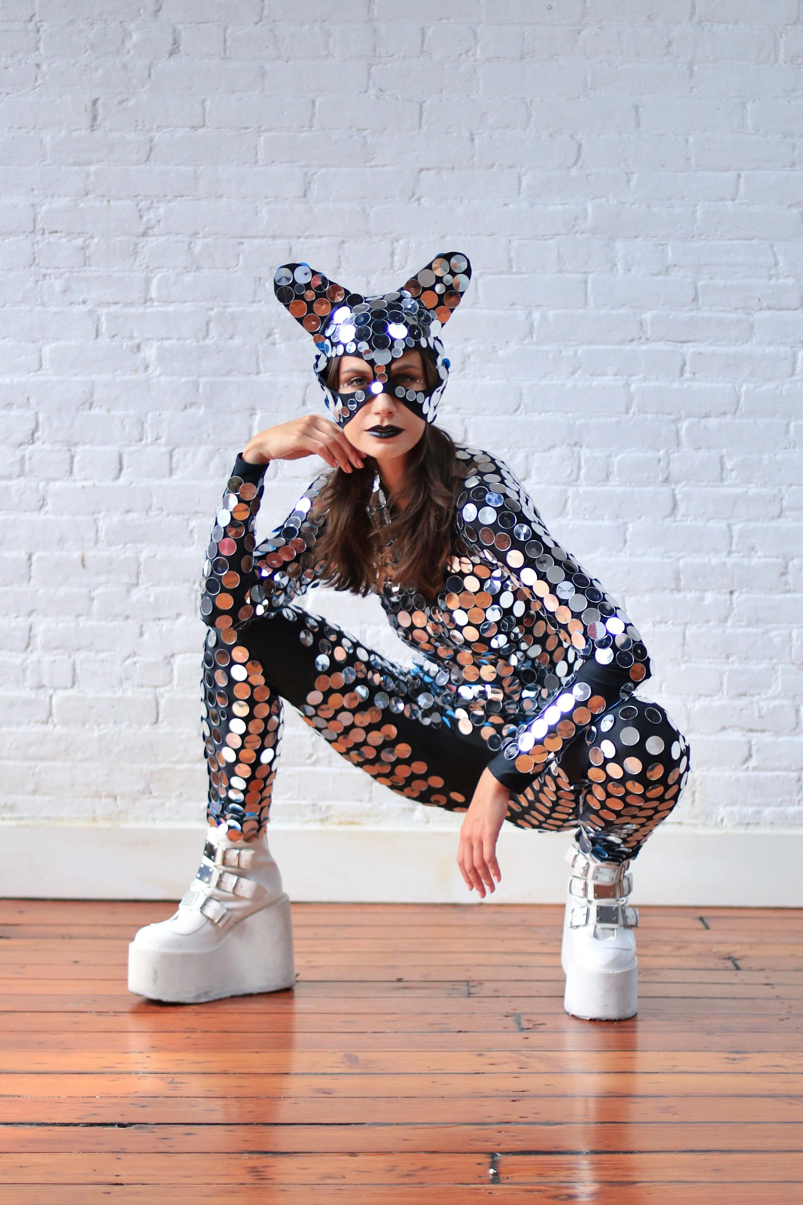 Space Kat Mirrored Suit