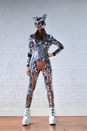 Space Kat Mirrored Suit