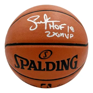 Steve Nash Autographed Spalding Signature Series Full-Size Basketball w/Inscriptions