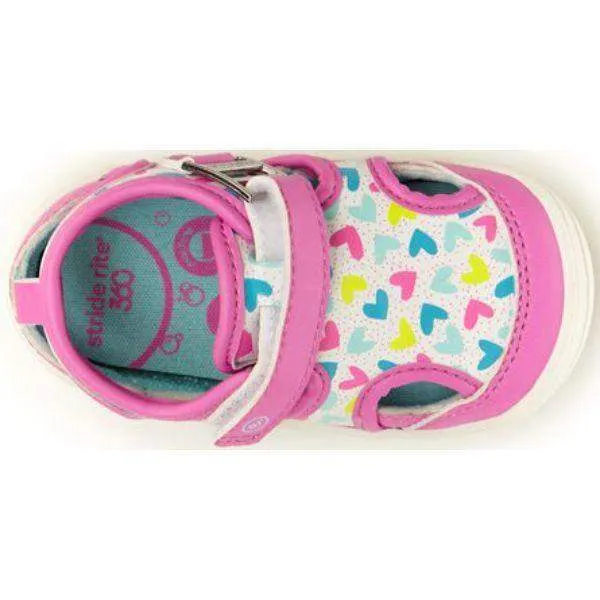 Stride Rite Wave Pink Infant/Toddler Sandals (Water Friendly/Machine Washable)