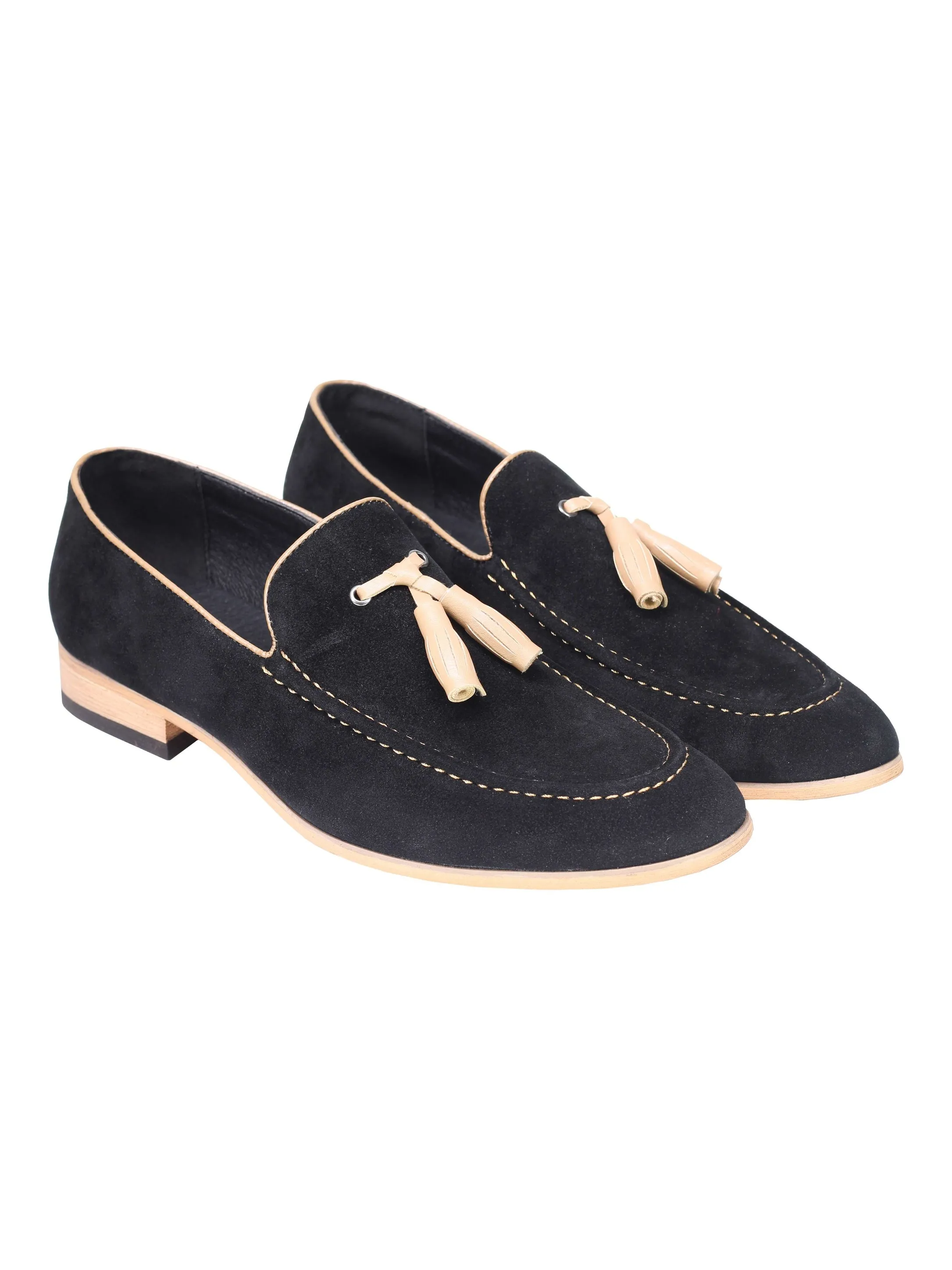 SUEDE - FAUX LEATHER TASSEL LOAFERS