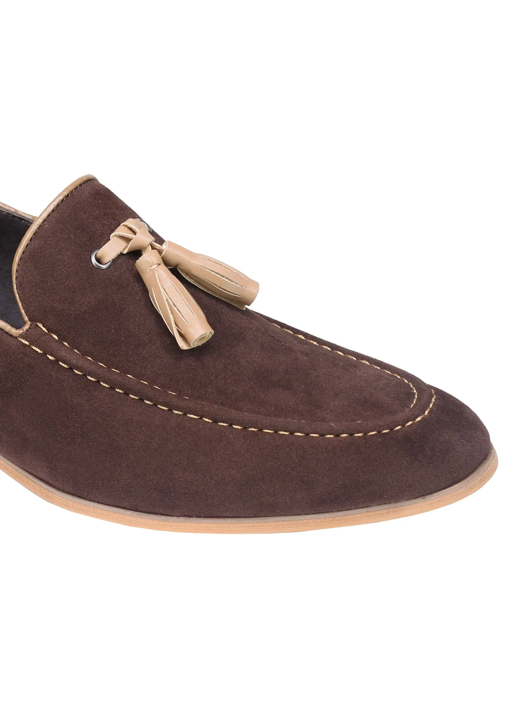 SUEDE - FAUX LEATHER TASSEL LOAFERS