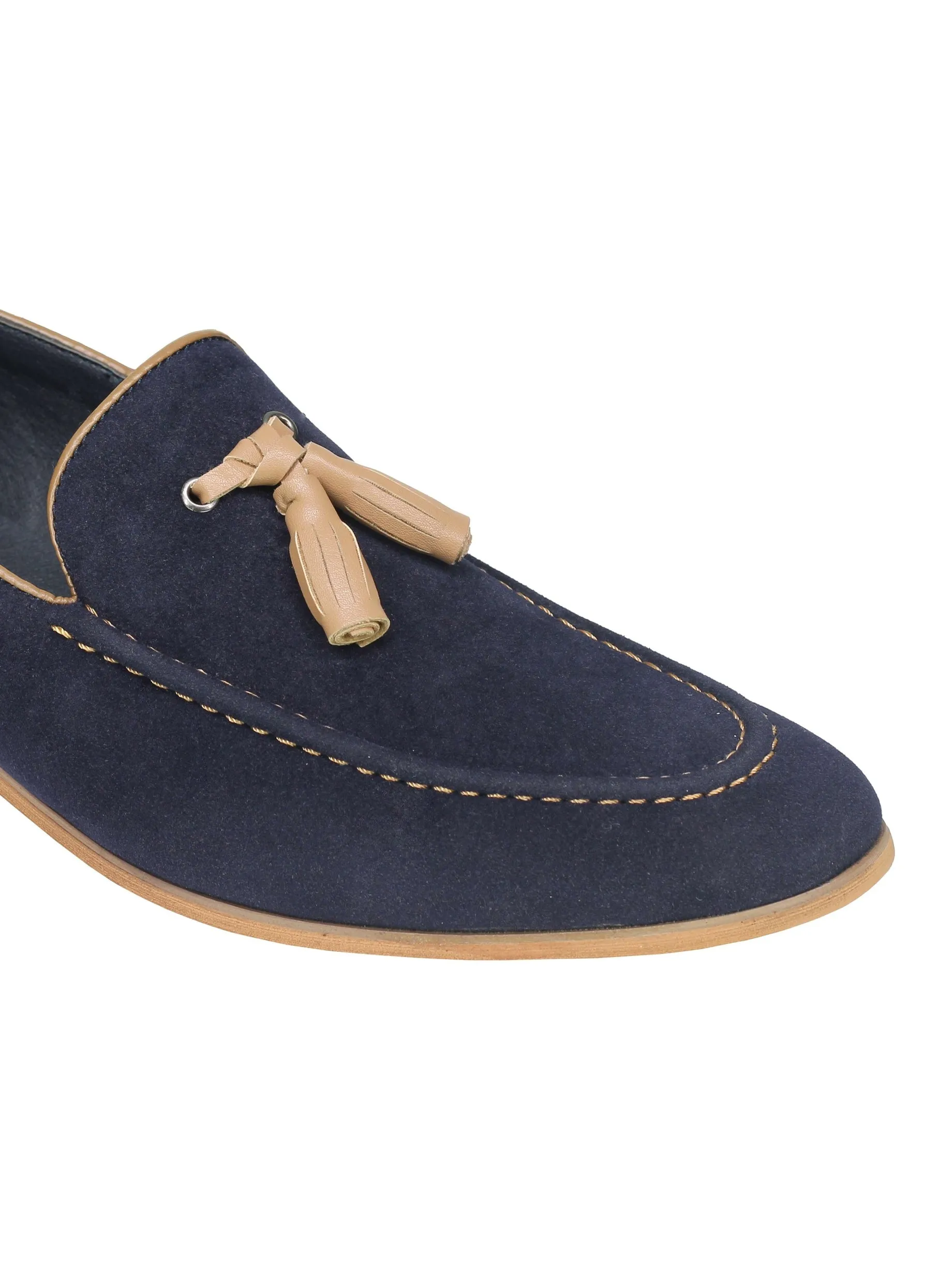 SUEDE - FAUX LEATHER TASSEL LOAFERS