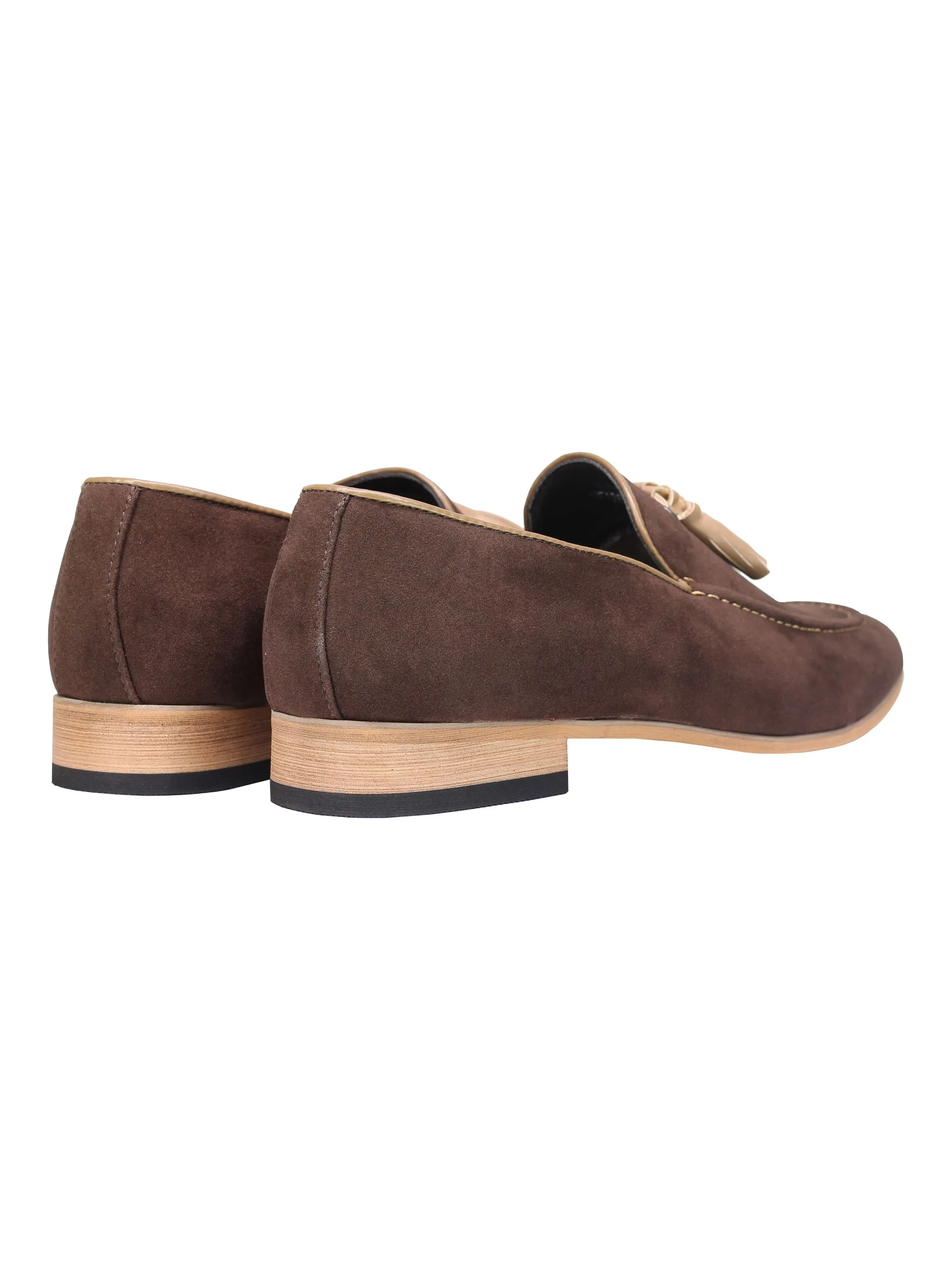 SUEDE - FAUX LEATHER TASSEL LOAFERS